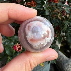 Purple Flower Agate Sphere